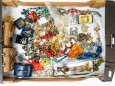 A good collection of vintage costume jewellery from the estate of a lady collector, including