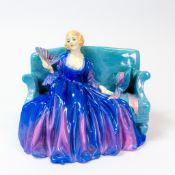 Royal Doulton early figure Sweet & Twenty HN1360, in scarce blue and green colourway, dated 1930,