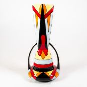 Lorna Bailey Fantasque vase, Limited edition 2/40 with certificate, signed in Red, Oct 2007 on