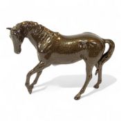 Beswick prototype model of a horse in copper glaze, similar to the Britannia collection. From the