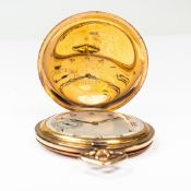 9ct Gold Marvin full hunter pocket watch, top winding movement, d.4.5cm, 57.4g.