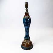 Royal Doulton Lambeth stoneware Art Nouveau lamp base