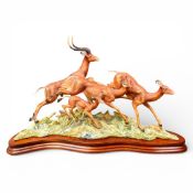 Border Fine Arts figure Savannah Spring Impalas Ltd. Ed. 175 of 850, L: 42cm. PREFERRED COURIER OR