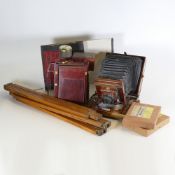 Thornton Pickard Triple Imperial Extension plate camera, with JH Dallmeyer No.3 Series IV Carfac