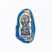 Ancient carved stone small pendant, possibly Eastern Mediterranean, h.5.5cm.