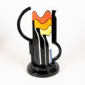 Lorna Bailey super rare Stoke-On-Trent twin handled vase, page 28 of the 1st Millennium Book.