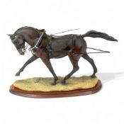 Border Fine Arts The Carriage Horse, model no.L94 by Elizabeth MaCallister, limited edition no.6