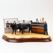 Border Fine Arts Under the Hammer Limousin Cross, model no 0666A. by Kirsty Armstrong, limited