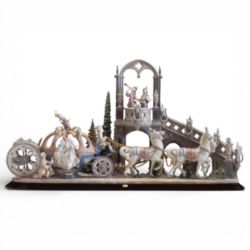 Lladró 'Cinderella's Arrival' Model No:-1785, this spectacular display is a delightful take on
