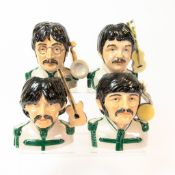 Kevin Francis Peggy Davies character jugs The Beatles, artists proofs signed by Victoria Bourne in