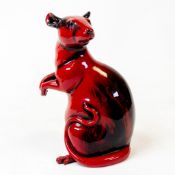 A Royal Doulton Burslem Artwares limited edition Flambe ‘Year of the Rat’ figure modelled by Shane