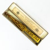 A Victorian fan made by the notable fan maker J. Duvelleroy. The leaf of the fan is of delicate