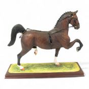 Border Fine Arts Hackney Horse, model no.B1010 by David Mayer, limited edition no.48 of 150.