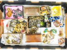 A good collection of vintage costume jewellery from the estate of a lady collector, including