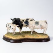 Border Fine Arts Belgian Blue Family, model no.B0771A by Kirsty Armstrong, limited edition no.221 of