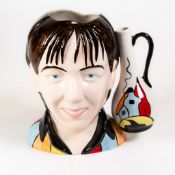 Lorna Bailey self-character jug, Limited edition 2/3, last open day 23.2.08, gold signed.