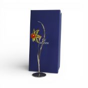 Swarovski Crystal Exotic Flowers Collection “Dacali” (848448) retired 2008 designed by Yasmine Hurel