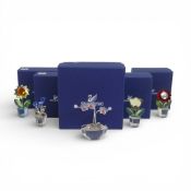 Swarovski Crystal Flowers to include:- Sunflower (663148), Aster (681737), Forget Me Nots (