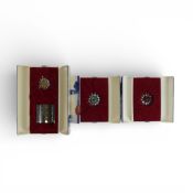 Swarovski Crystal three Marguerite Daisies to include 1999 Yellow Centre (229778), 2000 Red