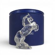 Swarovski Crystal White Stallion (174958) retired 2005 designed by Martin Zedron presented in a