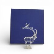 Swarovski Crystal Endangered Species, Ibex (275439) retired 2006 designed by Heinz Tabertshofer