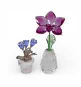 Swarovski Crystal Flower Dreams collection to include:- Orchid (5254318) retired 2018 designed by NK