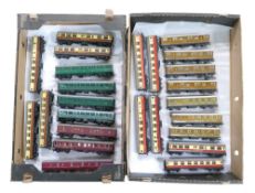 A collection of OO/HO gauge passenger carriages from Hornby Meccano, Hornby Dublo, Hornby Railways