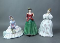 Three Royal Doulton figurines, Holly HN3647, Summer Rose HN3309 and Daydreams HN1731 (3).