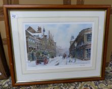 Framed and mounted limited edition print 'Longton' by Anthony Forster. Pencil signed to lower right.