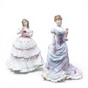 Royal Worcester figurine The Golden Jubilee Ball, together with Royal Doulton figurine Red Red