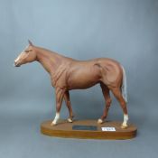Beswick Connoisseur model of Grundy, on wooden base.