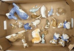 Szeiler Studio selection to include:- blue fawn 28/9, horses lying down, goat, dogs, sealions,