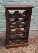 Modern freestanding 10 bottle wine rack - H68cm