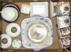 Mixed Selection Of Ceramics including Wedgwood The Flower Fairies and Wild Strawberry Clock