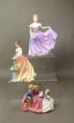Three Royal Doulton figurines, The Bedtime Story HN2059, Rachel HN3976 and Alexandra HN3286 (3).