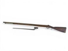 Enfield Pattern 1853 rifle musket, complete with ramrod and a pattern 1853 socket bayonet of