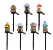 Brand new in box, 60 house garden solar lights 6 different colours 10 each (60).
