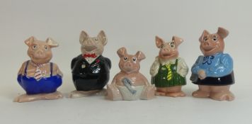 Wade collection of five NatWest piggy banks. (H: 18.5cm) (5)