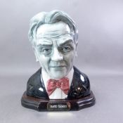 Bairstow Manor Collectables limited edition Hollywood Greats series bust of James Cagney on wooden