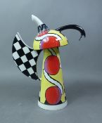 Lorna Bailey 'The Gonzo Coffee Pot, limited edition 4/50, signed, height 25cm.
