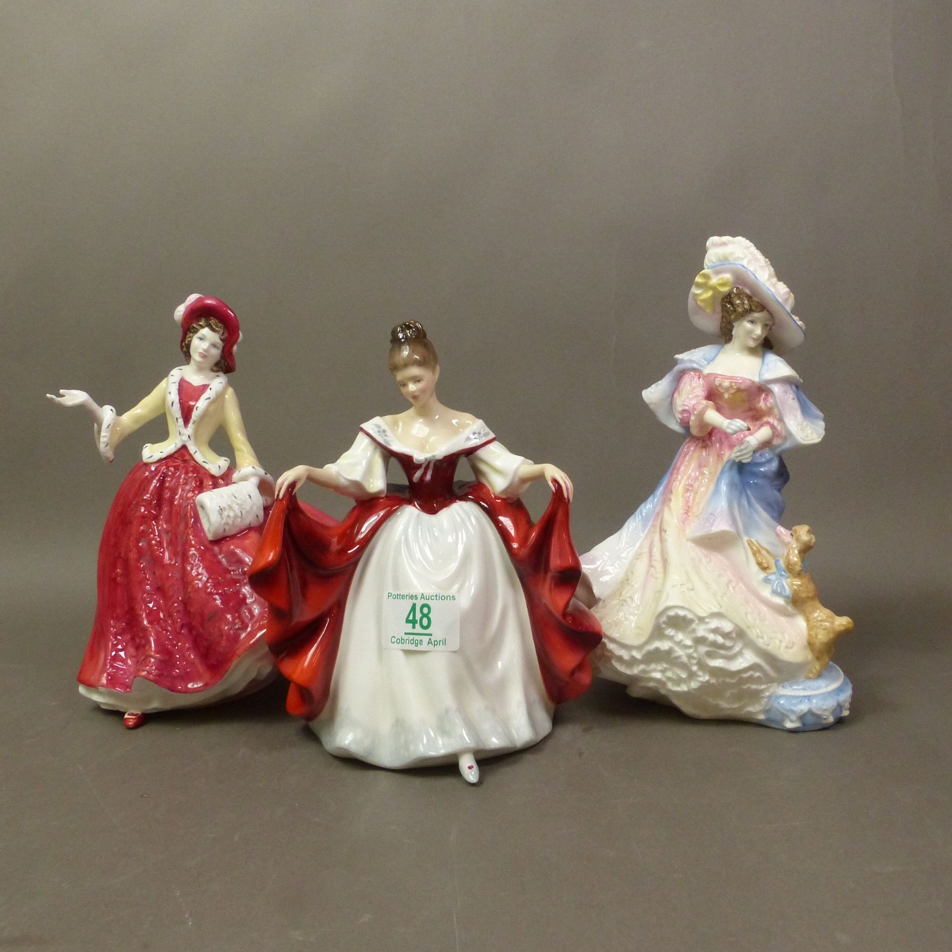 Royal Doulton lady figurines to include Lady Doulton 1996, Katherine HN3708, signed by Michael