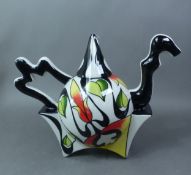 Lorna Bailey 'The Nouveau Teapot' limited edition no 6/50, height 22cm.
