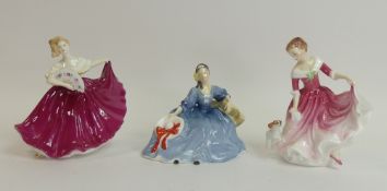 Royal Doulton lady figurines to include Elaine HN3741, Elyse HN2529 (seconds) and My Best Friend
