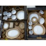 A collection of vintage Denby ceramics to include Seville pattern items, dessert bowls, soup