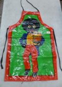 Rare 1970s Dodo Designs PVC apron. Robertson's Golden Shred Marmalade. Length 78cm.