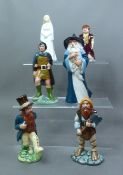 Royal Doulton middle earth series figures to include Aragorn HN2916, Gimli HN2922, Bilbo HN2912, Ga