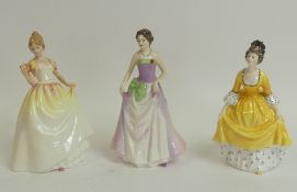 Royal Doulton lady figurines to include Coralie HN2307, Jessica HN3850, figure of the year 1997