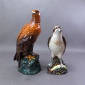 Royal Doulton Whyte & Mackay whisky decanters, Golden Eagle and Osprey, height of tallest 26.5cm (