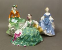 Royal Doulton lady figurines to include Elyse HN2474, signed by Michael Doulton, Hilary HN2335 and