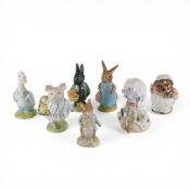 Beatrix Potter BP3b Character Figure to include:- Mrs Flopsy Bunny, Mrs Tiggy Winkle, Mr Drake